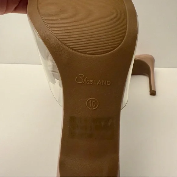 Elegant Clear and Tan Women's Heels - Picture 7 of 8